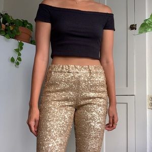Free People Sequined Pants